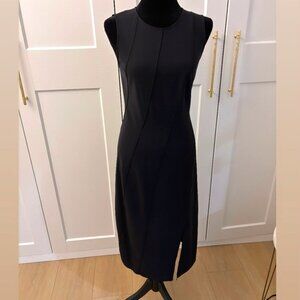 Theory Bias Seam Sleeveless Midi Dress